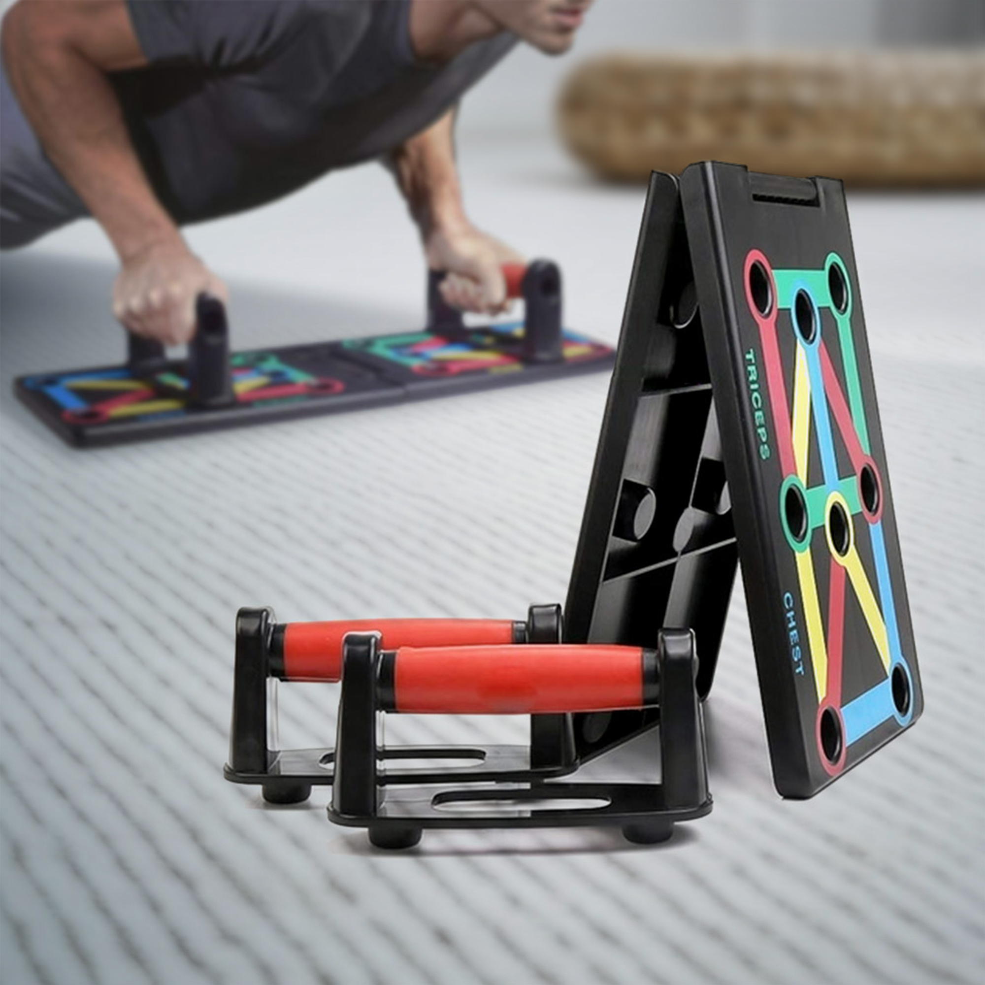 Pushup Board für Liegestütze - 3-teiliges Fitness Set 5