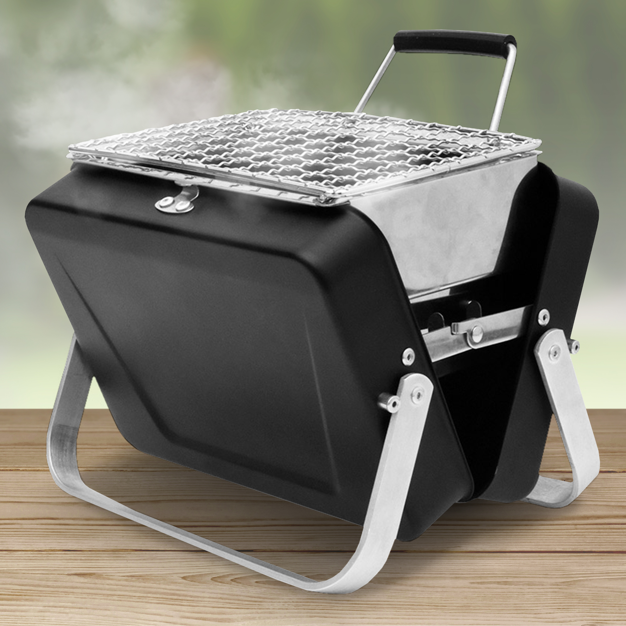 Kompakter Mini Grill - Holzkohlegrill im Koffer 3