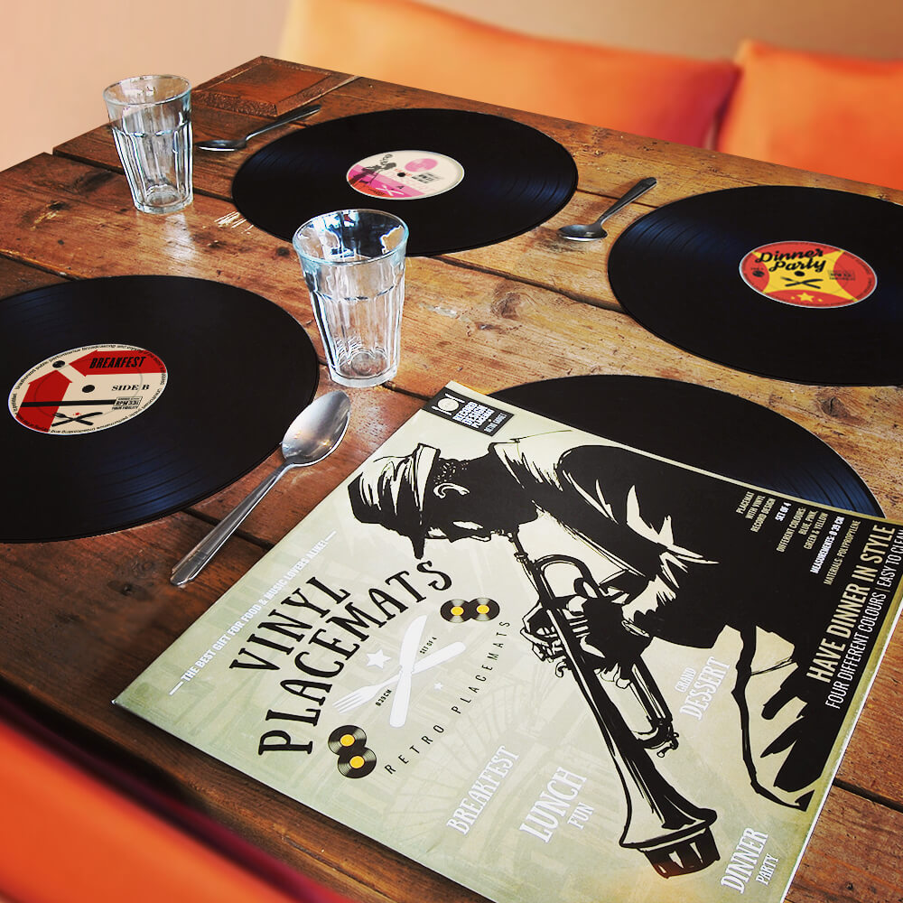 Schallplatten-Tischset Diner