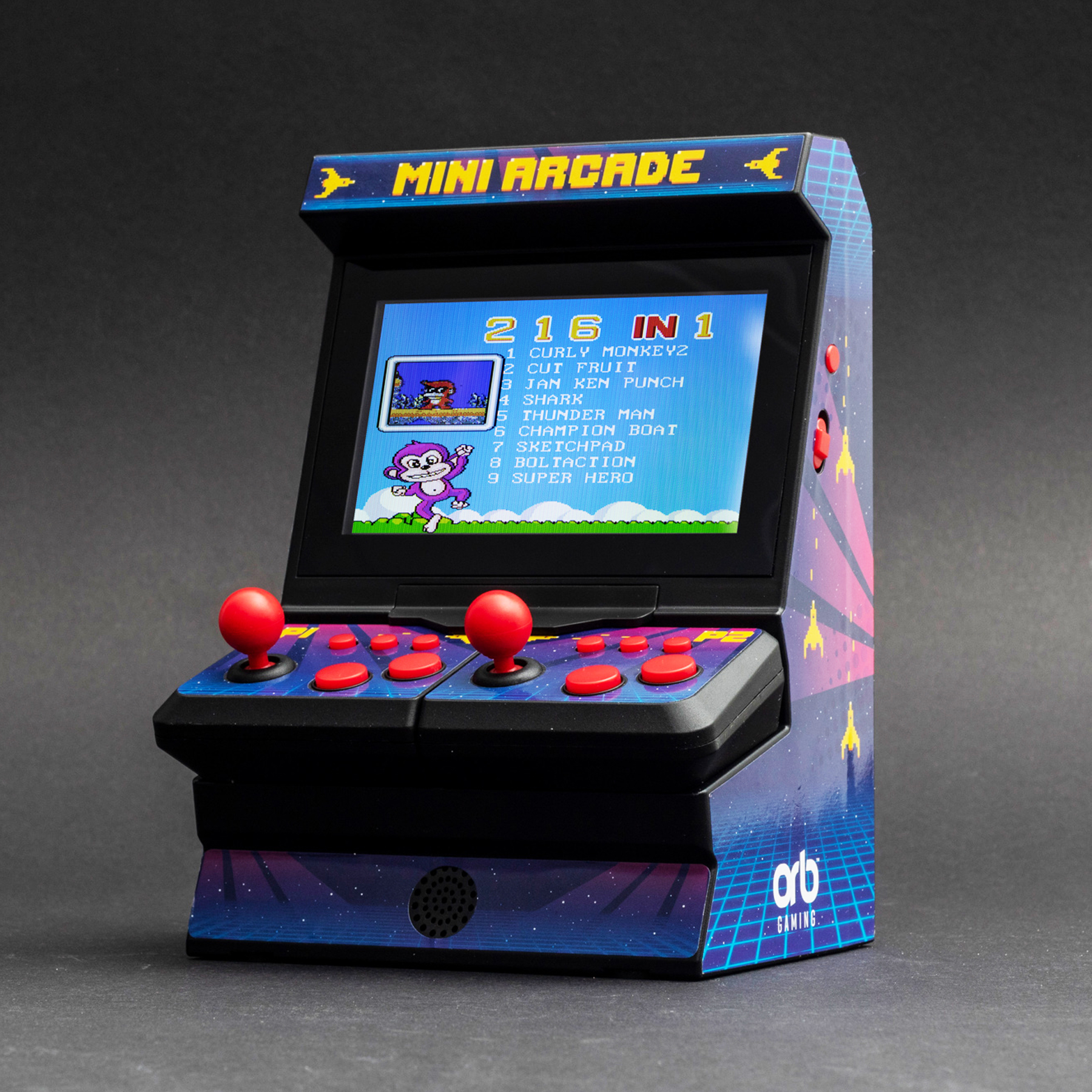 Mini Spielkonsole Arcade mit Dual-Controller